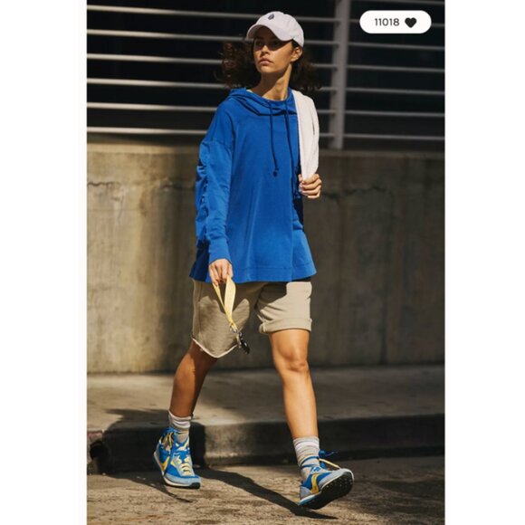 FP MOVEMENT BY FREE PEOPLE Hot Shot Hooded Layer Royal Blue - NWT - Picture 2 of 5